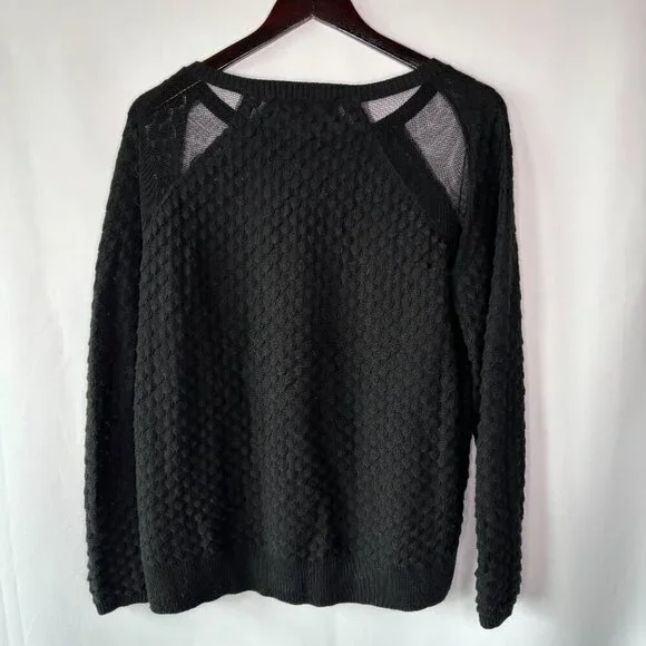 French Connection Women's Wool Blend Mesh Long Sleeve Sweater Size Small - Picture 7 of 7